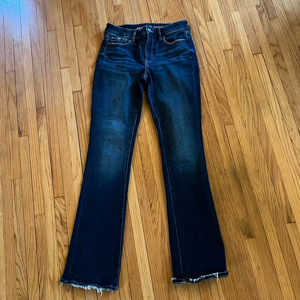 Next level stretch flare high waisted jeans.